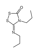 4-propyl-5-propylimino-1,2,4-dithiazolidin-3-one结构式