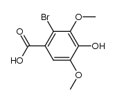 2-bromo-4-hydroxy-3,5-dimethoxy-benzoic acid Structure