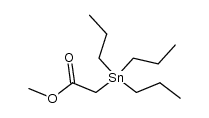 [Tripropyl-stannyl]-essigsaeure-methylester结构式