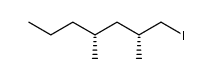 (2R,4R)-1-iodo-2,4-dimethylheptane Structure