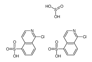 1-chloroisoquinoline-5-sulfonic acid,sulfurous acid Structure