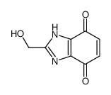(9ci)-2-(羟基甲基)-1H-苯并咪唑-4,7-二酮结构式