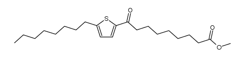 methyl 9-(5-octylthiophen-2-yl)-9-oxononanoate结构式