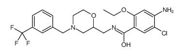 4-amino-5-chloro-2-ethoxy-N-[[4-[[3-(trifluoromethyl)phenyl]methyl]morpholin-2-yl]methyl]benzamide结构式