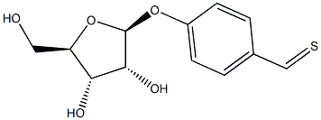 4-甲基苯基 -1-硫代-β-D-呋喃核糖苷结构式
