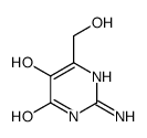 4(1H)-Pyrimidinone, 2-amino-5-hydroxy-6-(hydroxymethyl)- (9CI) Structure