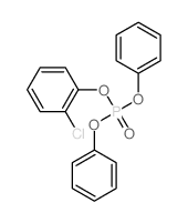 Phosphoric acid,2-chlorophenyl diphenyl ester Structure