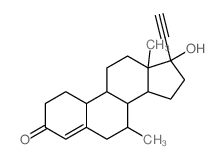 7.α.-Methyl-17-ethinyl-19-nortestosterone Structure