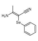 3-amino-2-phenylselanylbut-2-enenitrile结构式