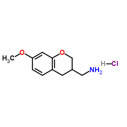 1-(7-Methoxy-3,4-dihydro-2H-chromen-3-yl)methanamine hydrochloride (1:1)结构式
