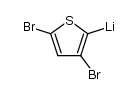 3,5-dibromo-[2]thienyl lithium结构式