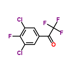 2,2,2-三氟-3',5'-二氯-4'-氟苯乙酮结构式