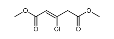 dimethyl 3-chloro-2-pentenedioate Structure