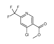 4-氯-6-(三氟甲基)烟酸甲酯结构式