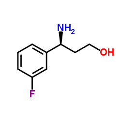 (3S)-3-Amino-3-(3-fluorophenyl)-1-propanol Structure