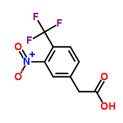 [3-Nitro-4-(trifluoromethyl)phenyl]acetic acid structure