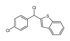 2-[chloro-(4-chlorophenyl)methyl]-1-benzothiophene结构式