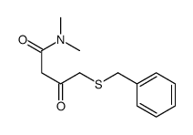 4-benzylsulfanyl-N,N-dimethyl-3-oxobutanamide Structure