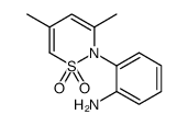 2-(3,5-dimethyl-1,1-dioxothiazin-2-yl)aniline结构式