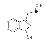N-甲基-n-[(1-甲基-1H-吲唑-3-基)甲基]胺结构式