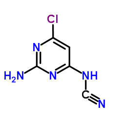 (2-Amino-6-chloro-4-pyrimidinyl)cyanamide结构式