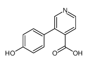 3-(4-hydroxyphenyl)pyridine-4-carboxylic acid Structure