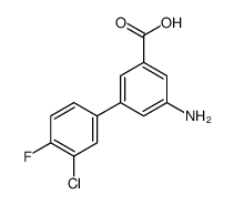 3-amino-5-(3-chloro-4-fluorophenyl)benzoic acid Structure
