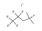 (2,2,3,3,3-Pentafluoropropyl)trimethylammonium iodide Structure