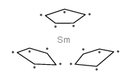 三(环戊二烯基)钐结构式