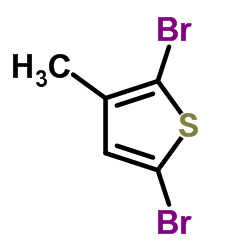 2,5-二溴-3-甲基噻吩结构式