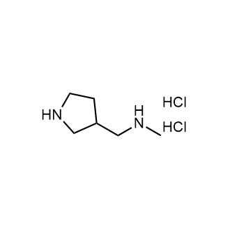 N-甲基-1-吡咯烷-3-基-甲胺;二盐酸盐结构式