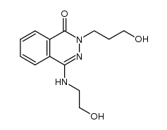 2-(3-Hydroxypropyl)-4-(2'-hydroxyethylamino)phthalazin-1(2H)-one Structure