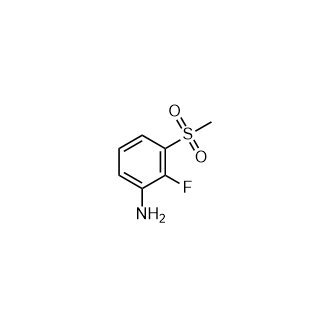 2-氟-3-(甲基磺酰基)苯胺结构式