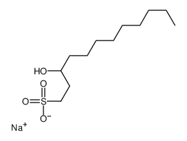 sodium,3-hydroxydodecane-1-sulfonate Structure