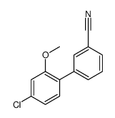 3-(4-chloro-2-methoxyphenyl)benzonitrile结构式