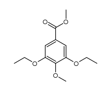 3,5-diethoxy-4-methoxy-benzoic acid methyl ester结构式