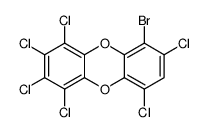 6-bromo-1,2,3,4,7,9-hexachlorodibenzo-p-dioxin结构式