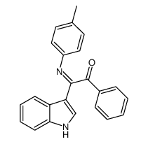 2-(1H-indol-3-yl)-1-phenyl-2-(p-tolylimino)ethanone Structure