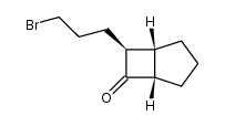 (1SR,5RS,7SR)-7-(3'-bromopropyl)bicyclo[3.2.0]heptan-6-one结构式