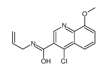 4-chloro-8-methoxy-N-prop-2-enylquinoline-3-carboxamide Structure