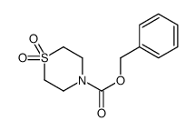 4-(Benzyloxycarbonyl)thiomorpholine 1,1-dioxide Structure