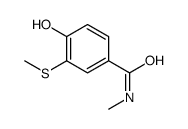 4-hydroxy-N-methyl-3-methylsulfanylbenzamide Structure