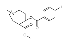 methyl (1S,3S,4R,5R)-3-(4-iodobenzoyl)oxy-8-methyl-8-azabicyclo[3.2.1]octane-4-carboxylate结构式