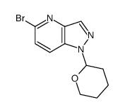 5-溴-1-(四氢-2H-吡喃-2-基)-1H-吡唑并[4, 3-b]吡啶结构式