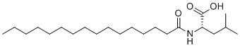 N-palmitoyl-l-leucine structure