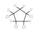 1,2,3,4-tetrachloro-1,2,3,4,5,5-hexafluorocyclopentane Structure