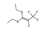 Bis(ethylthio)(1,2,2,2-tetrafluoroethylidene)methane Structure