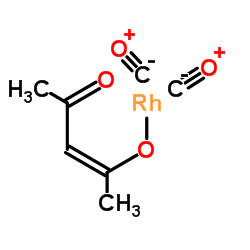 二羰基乙酰丙酮铑(I)结构式