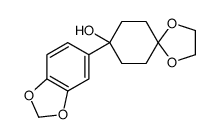 8-(BENZO[D][1,3]DIOXOL-5-YL)-1,4-DIOXASPIRO[4.5]DECAN-8-OL Structure