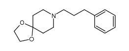 1-(3-phenylpropyl)-4-piperidone ethylene ketal结构式